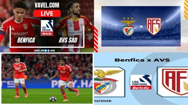 Benfica vs AVS SAD LIVE Score Updates: s