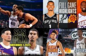 Suns vs Spurs Recap: Devin Booker Dominates as Phoenix Downs Wembanyama’s Spurs 130-118